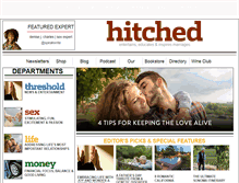 Tablet Screenshot of hitchedmag.com